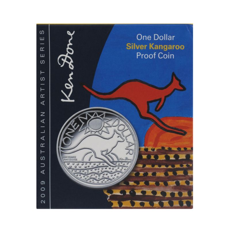 Australien 1$ Känguru 2009, 1 oz  Silber proof (B+C)