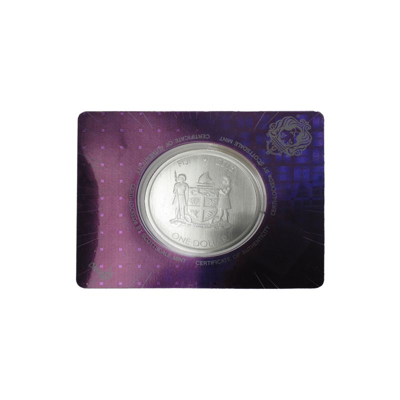 Fiji 2 $  Fiji Iguana Leguan 2015, Blister, 1 Unze