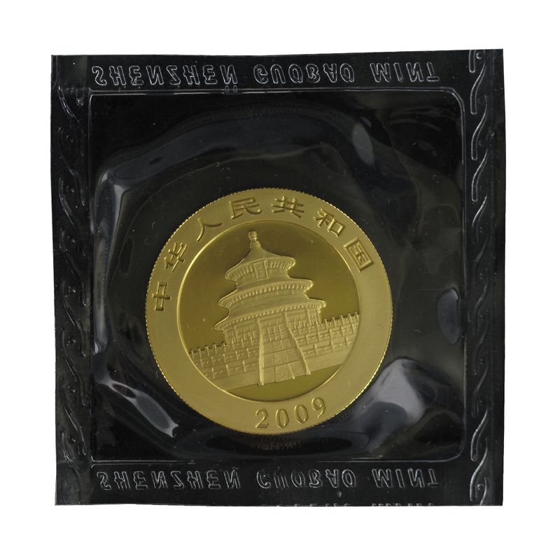 China 500 Yu  Panda 2009 Folie, 1 Unze Feingold