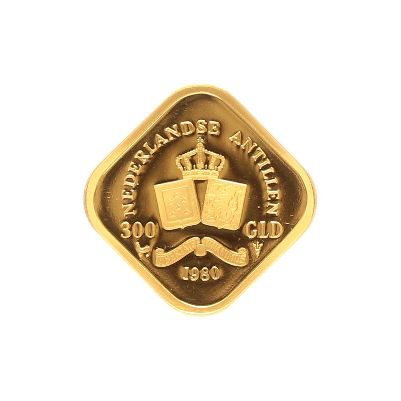 Niederl.Antillen 300 Gulden Juliana 1980, Abdankung, PP
