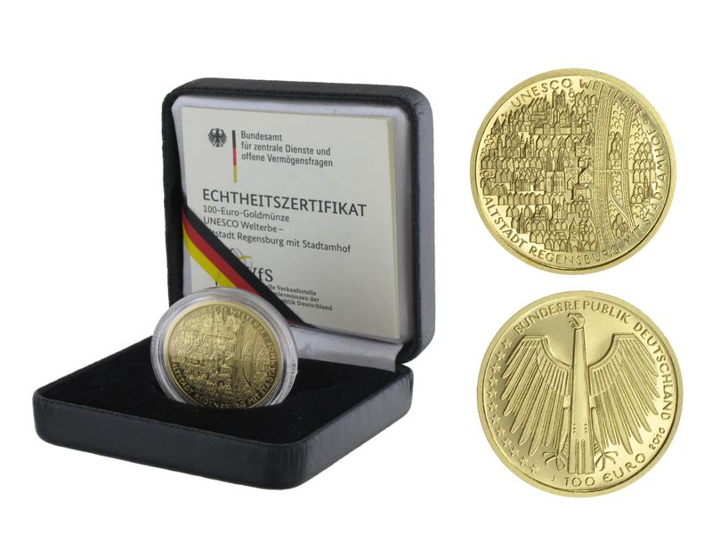 BRD 100 Euro Gold, 2016 A, Regensburg