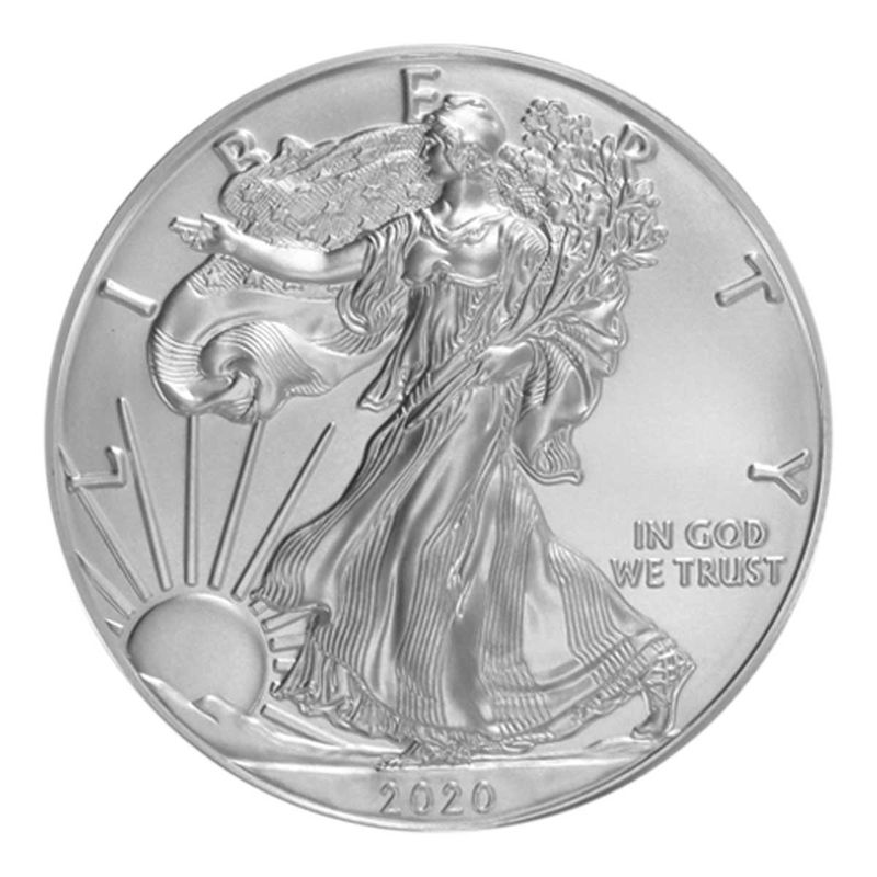 USA  1 $ Silver Eagle, 2020 Tube,  20 x 1 Unze,