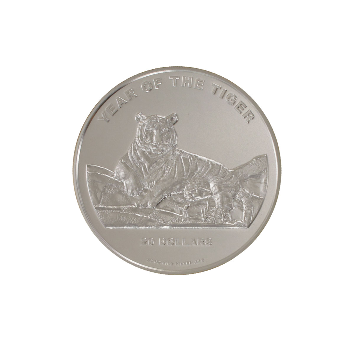 Cook Islands 20$ Lunar II Tiger 2010, 20 oz  Silber