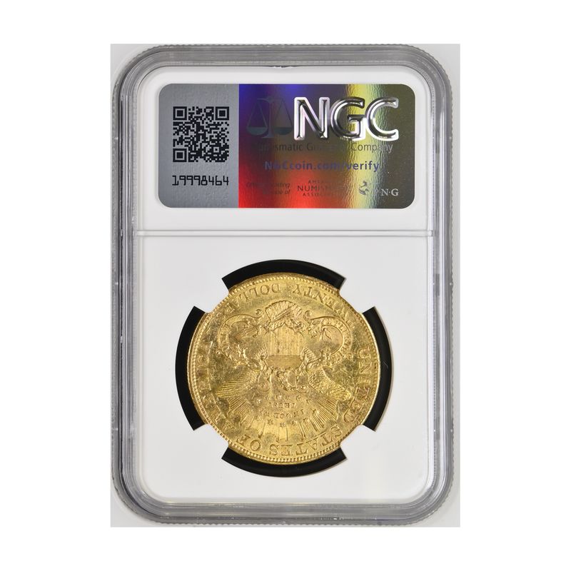 USA 20 Dollars Gold Eagle/Kopf 1904, Slab NGC MS61