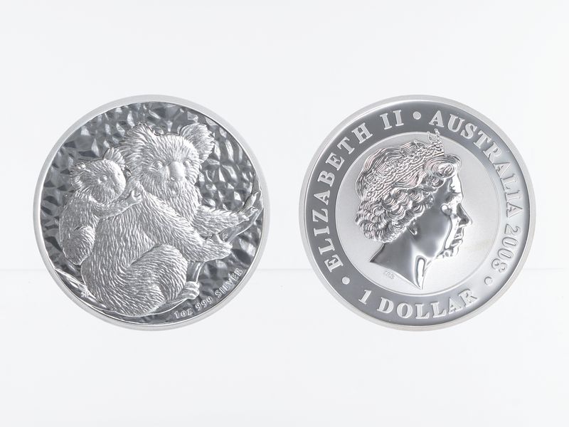 Australien 1$ Koala 2008, 1 Unze  Silber