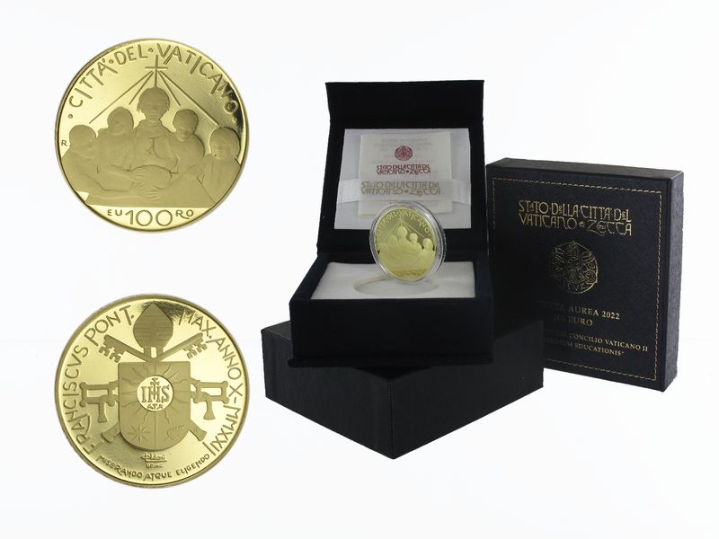 Vatikan 100 € Gold, 2022 Zweites Vatikanisches Konzil