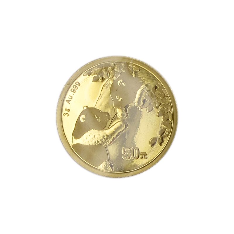 China 50 Yu  Panda 2023 Folie, 3 Gramm Feingold
