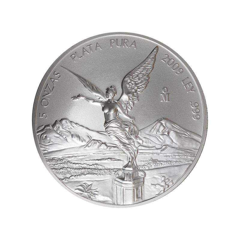 Mexiko Libertad 5 onzas, Silber