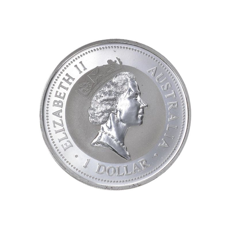 Australien 1$ Kookaburra 1996, 1oz Silber Privy Eifelturm