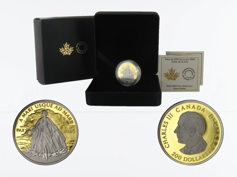 Kanada Peace Dollar 200 Dollars 2026, PP 