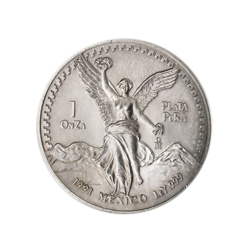 Mexiko Libertad, 1991, 1 OnZa Silber