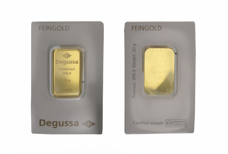 20 Gramm Goldbarren 999,9 Feingold, Zertifikat
