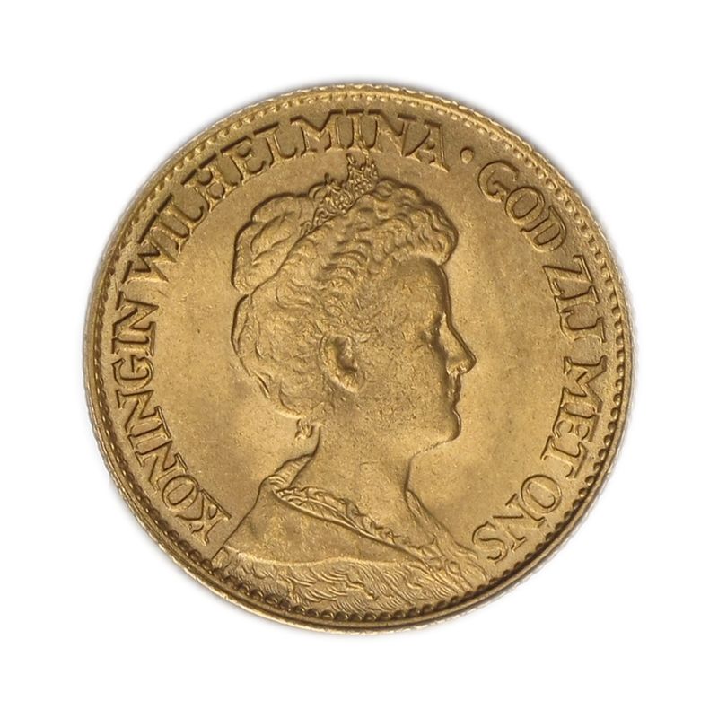 Niederlande 10 Gulden Gold Königin Wilhelmina I. 1917