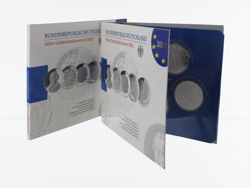 10 € Gedenkmünzenset 2012 (5) Blister kpl. PP