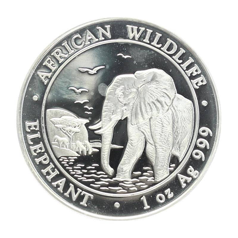 Somalia 100 Sh. Elefant  2010, 1 Unze