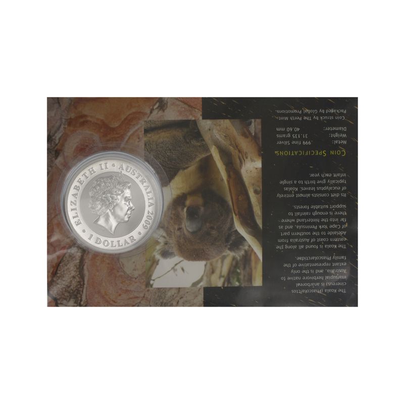 Australien 1$ Koala 2009, 1 Unze  Silber Blister