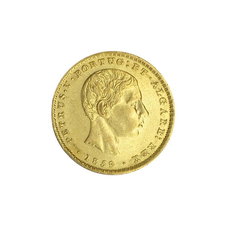 Portugal 2000 Reis Gold, Pedro V 1859