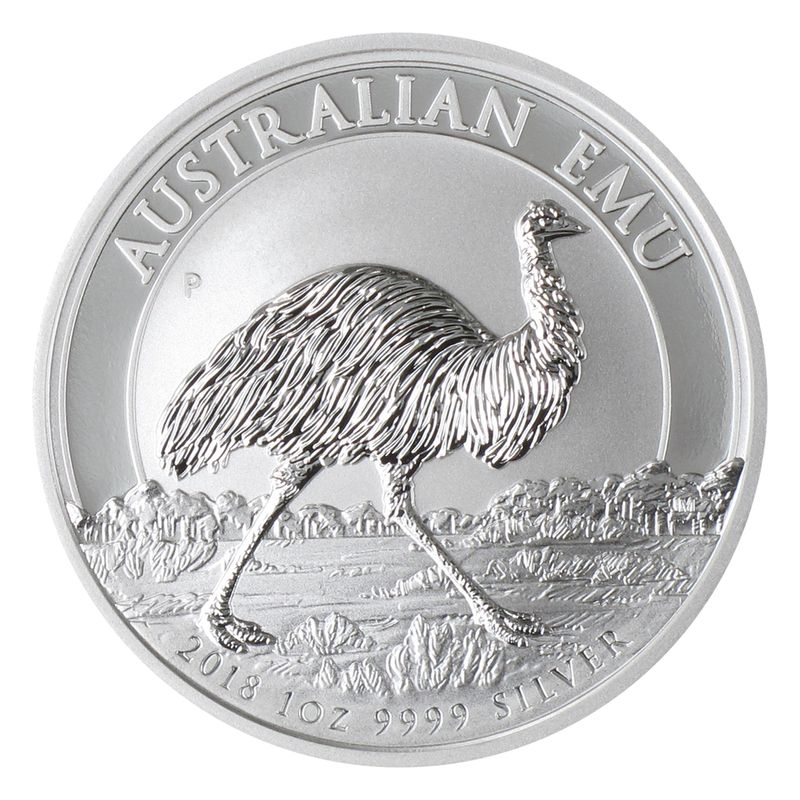 Australien 1$ Emu 2018, 1 oz  Silber