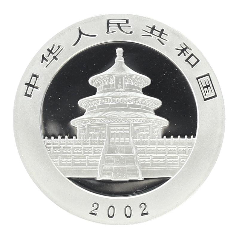 China 10 Yu Panda  2002, 1 oz  Silber China 10 Yu Panda  2002, 1 oz  Silber
