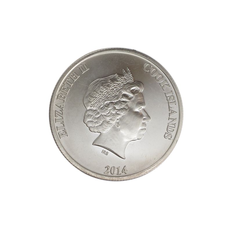 LAGER ------Cook Islands 1 $ Segelschiff Bounty , 1 oz  Silber