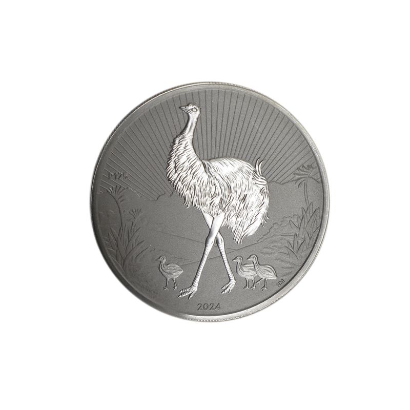 Australien 2$ Next Generation Emu 2024, 2 oz  Silber