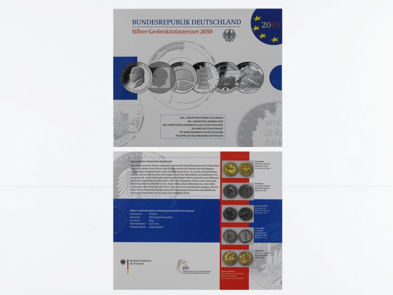 10 € Gedenkmünzenset 2010 (6) Blister kpl. PP
