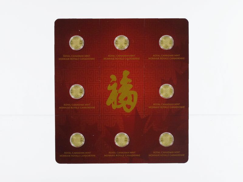 Kanada Maplegram 50 Cents, 8 x 1 g Maple Leaf, Blister