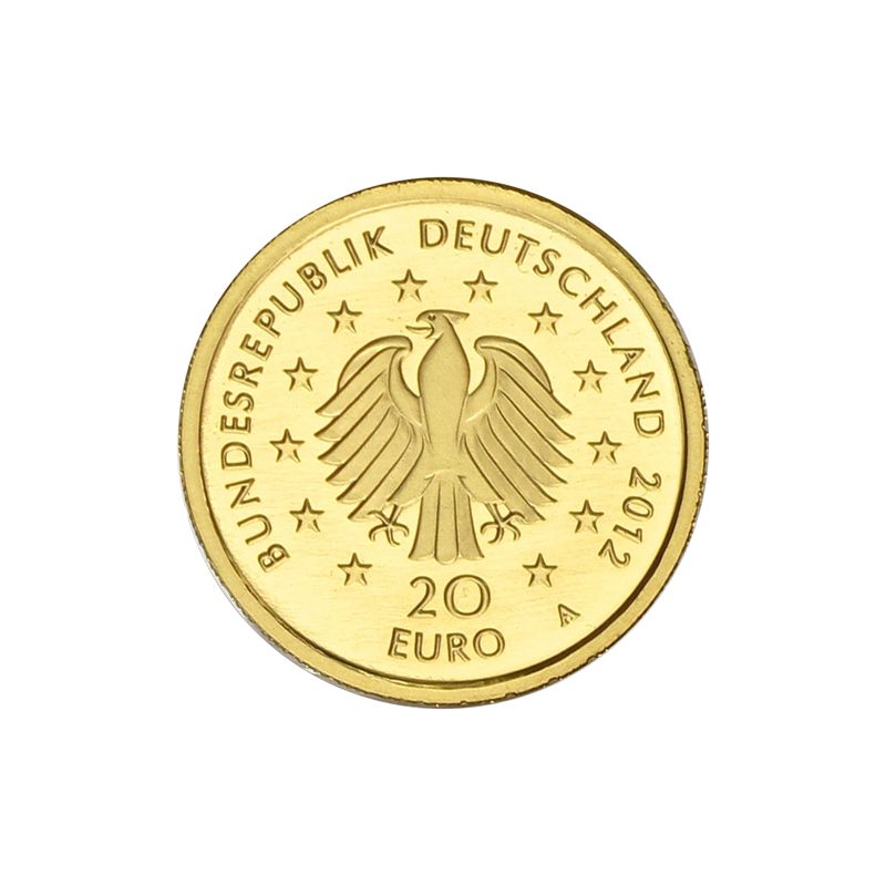 BRD 20 Euro Gold, 2012 F,  Deutscher Wald Fichte