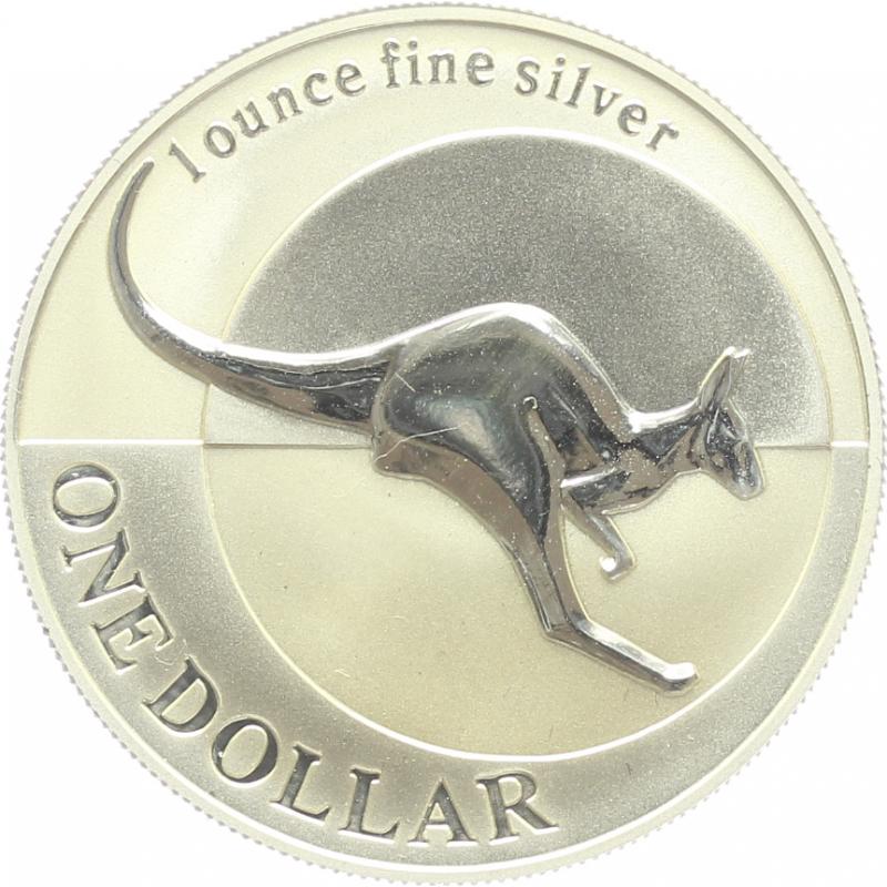 Australien 1$ Känguru 2004, 1 oz  Silber
