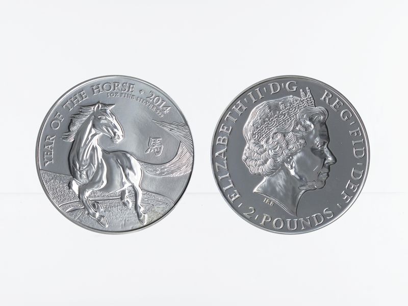 GB 2 Pfd. Silber Lunar 2014 Pferd, 1 oz