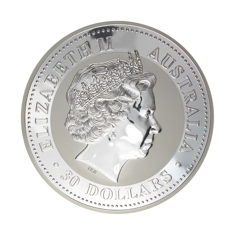 Australien 30$ Kookaburra 2007, 1 Kilo Kg  Silber