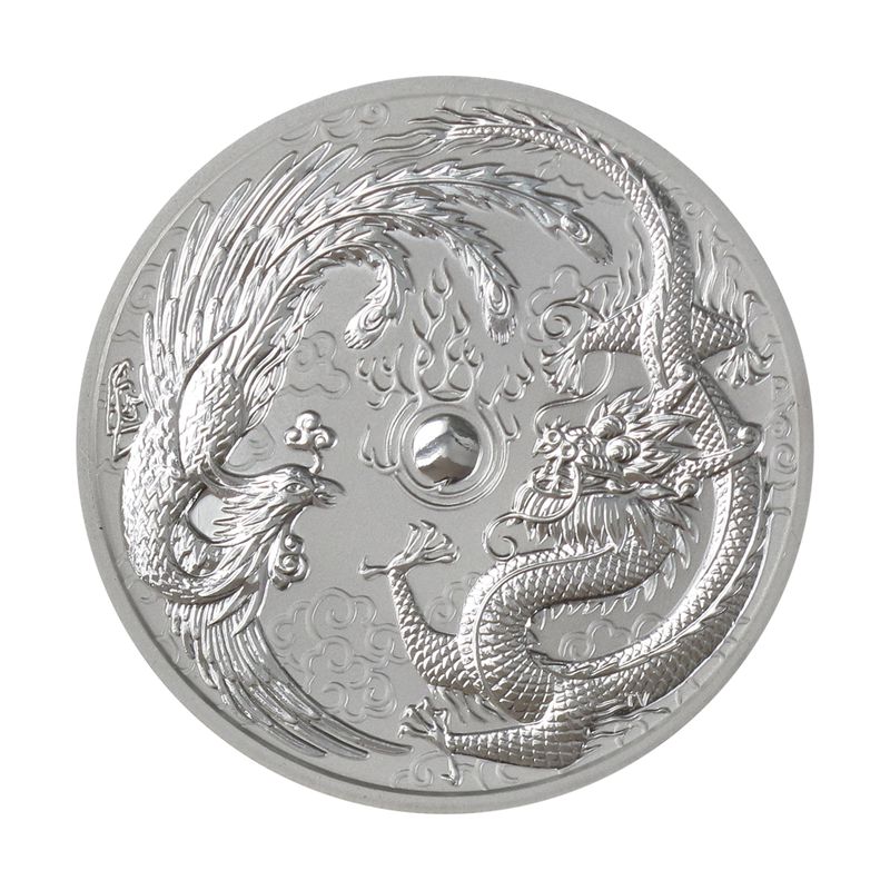 Australien 1$ Dragon + Phoenix 2017, 1 oz  Silber