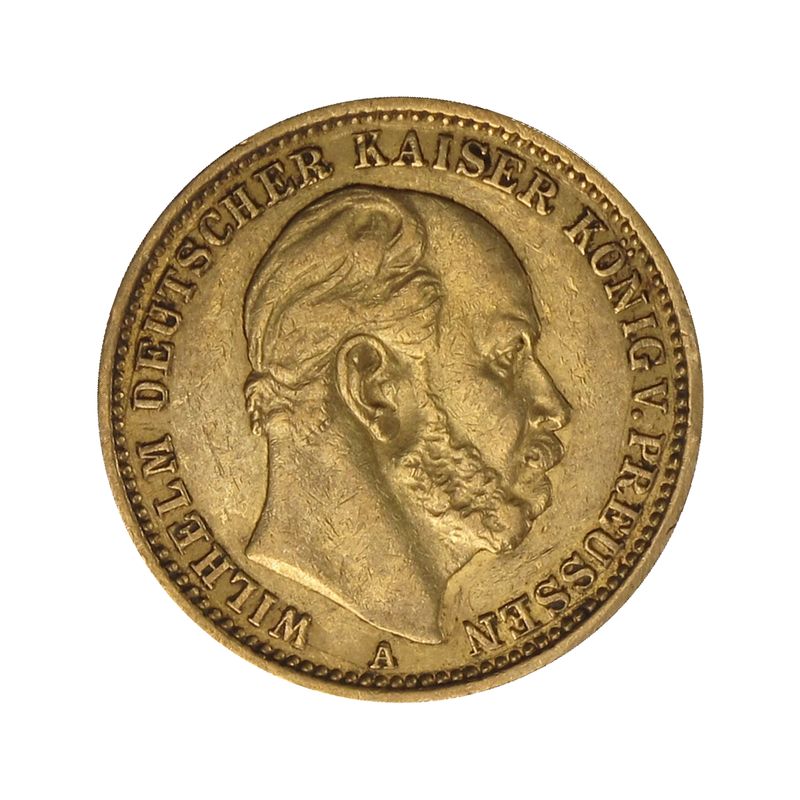 Preussen, 20 Mark Gold, Wilhelm I, 1873 A , Jg. 243