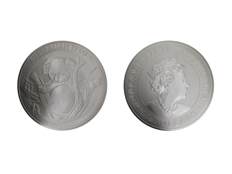 Australien 30$ Koala 2021, 1 Kilo Kg  Silber