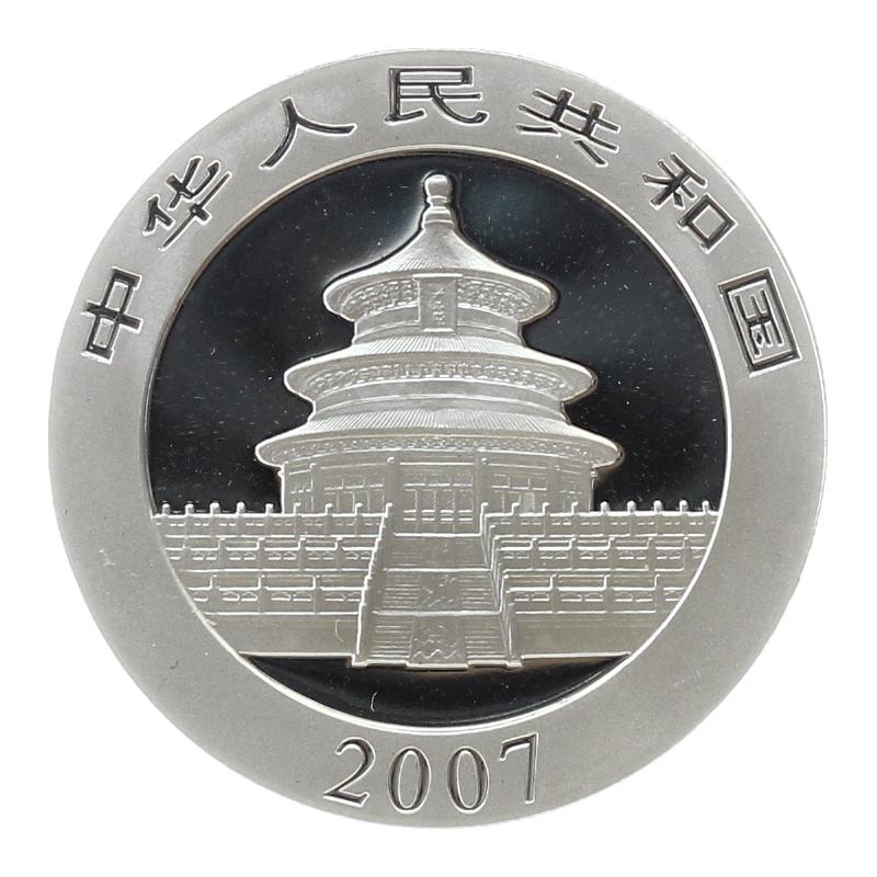 China 10 Yu Panda  2007, 1 oz  Silber China 10 Yu Panda  2007, 1 oz  Silber