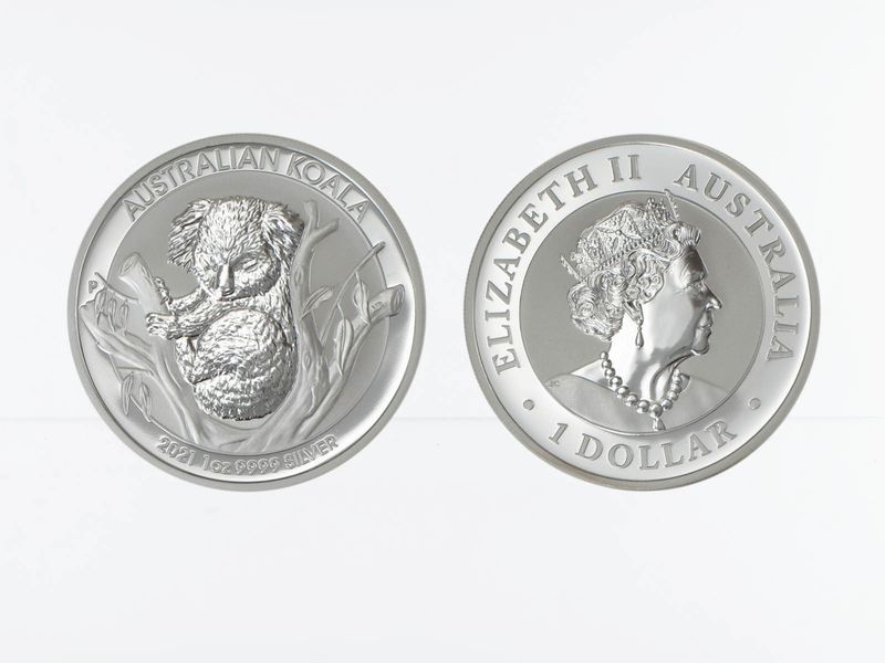 Australien 1$ Koala 2021, 1 Unze  Silber