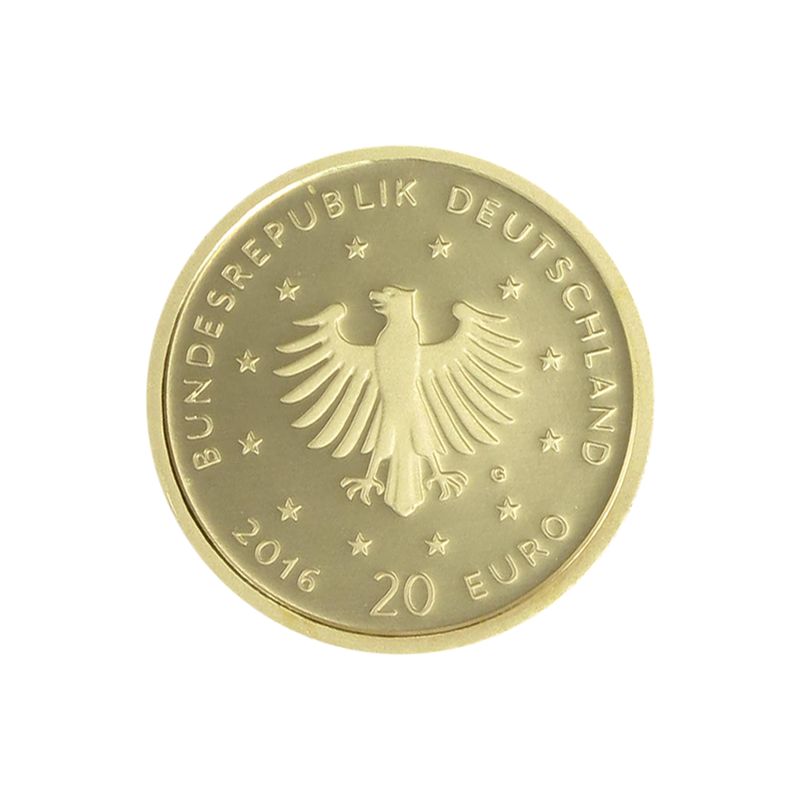 BRD 20 Euro Gold, 2016 G,  Heimische Vögel Nachtigall