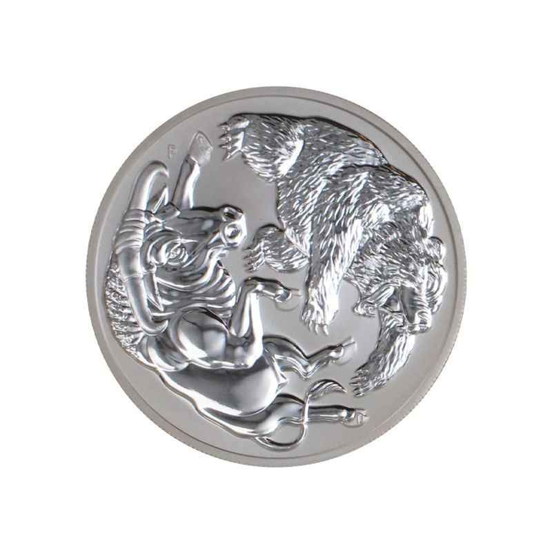 Australien 1$ Bull and Bear 2020, 1 oz  Silber