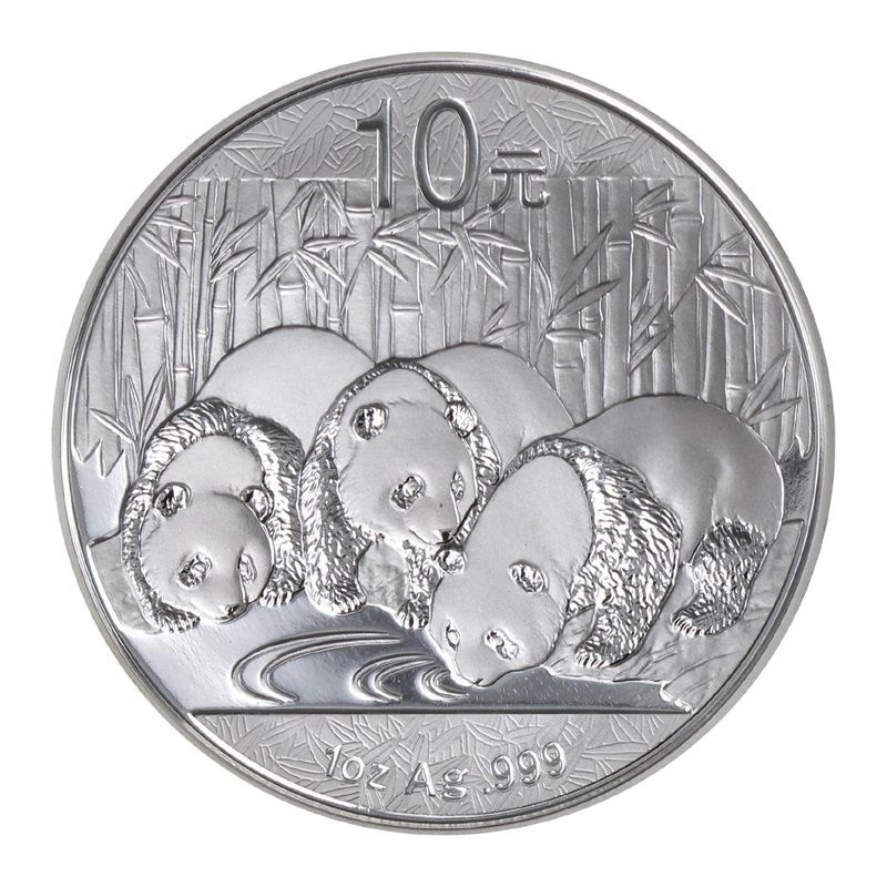China 10 Yu Panda  2013, 1 oz  Silber