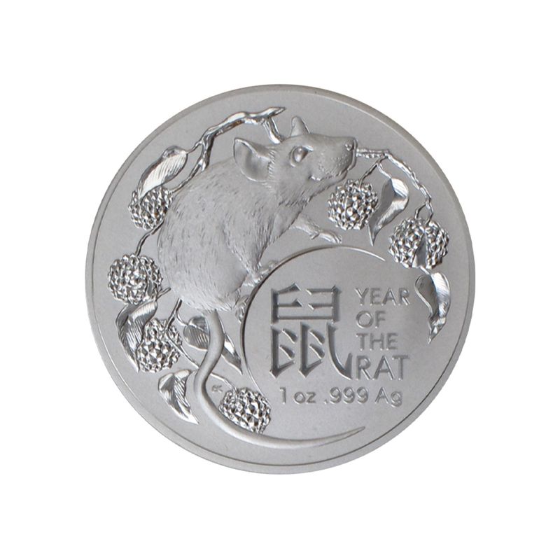 Australien 1$ Maus Lunar (RAM) 2020, 1 oz  Silber