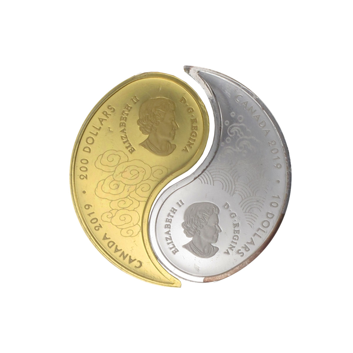 Kanada Yin and Yang proof , 200 Dollars 2019, PP 