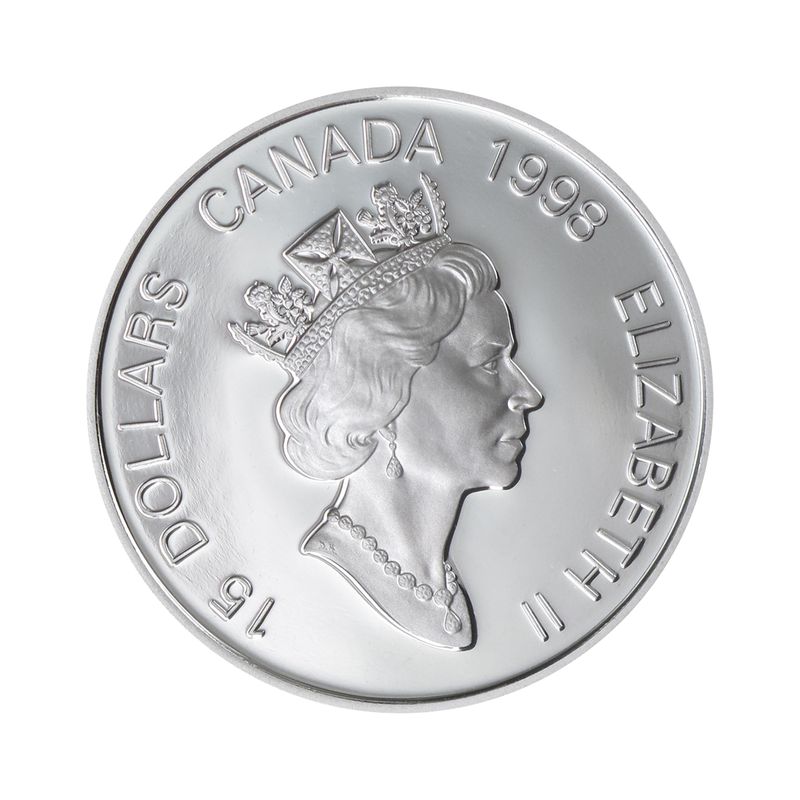 Kanada 15 $ Lunar Tiger 1998 PP,   Silber/Gold