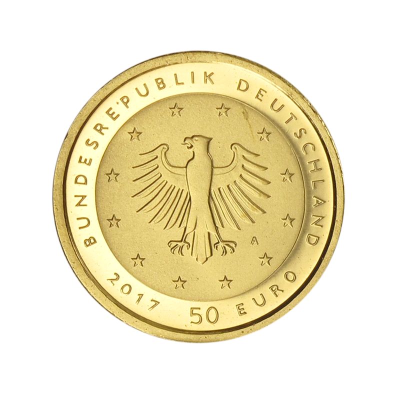 BRD 50 Euro Gold, 2017 G, Lutherrose