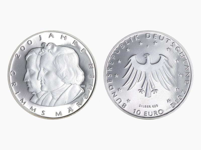 Brüder Grimm 10 € Silber 2012, PP