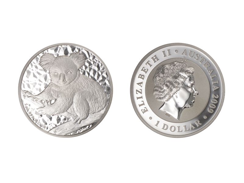 Australien 1$ Koala 2009, 1 Unze  Silber