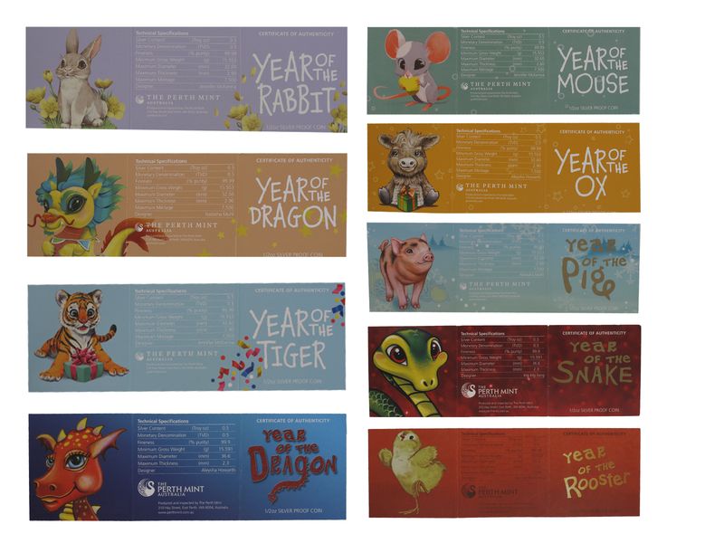 Tuvalu,  Lunar 2012-2024 Collection., PP (B+C) Tuvalu,  Lunar 2012-2024 Collection., PP (B+C)