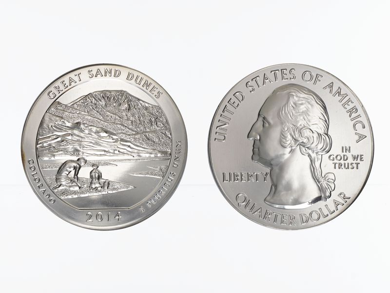 USA 1/4 $ American the Beautiful 2014, Colorado 5 oz