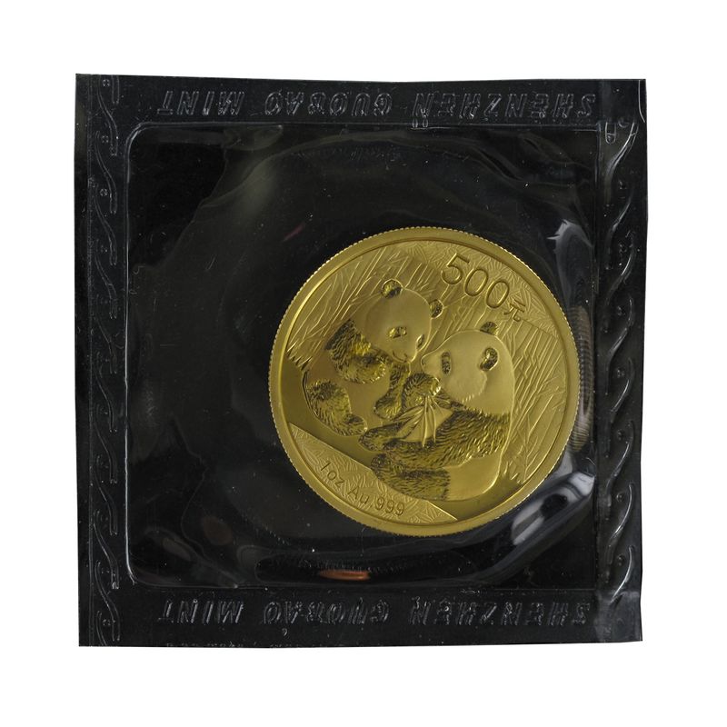 China 500 Yu  Panda 2009 Folie, 1 Unze Feingold