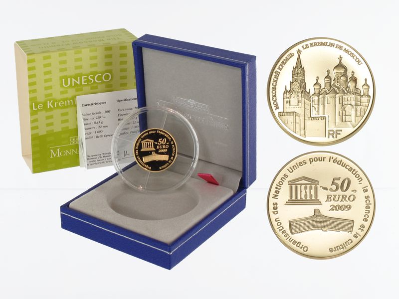 Frankreich 50 Euro Gold, 2009, Moskauer Kreml