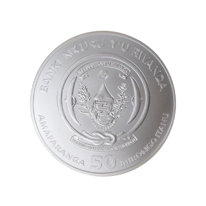 Rwanda 50 R  Schwein 2019, 1 Unze